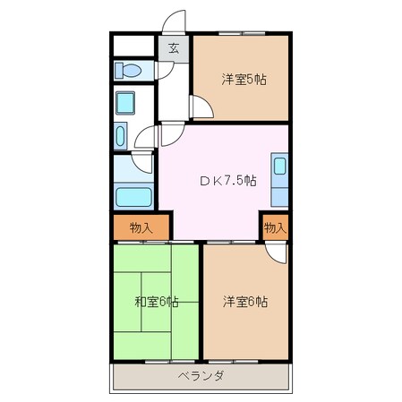 シャトーレ滝ノ水の物件間取画像